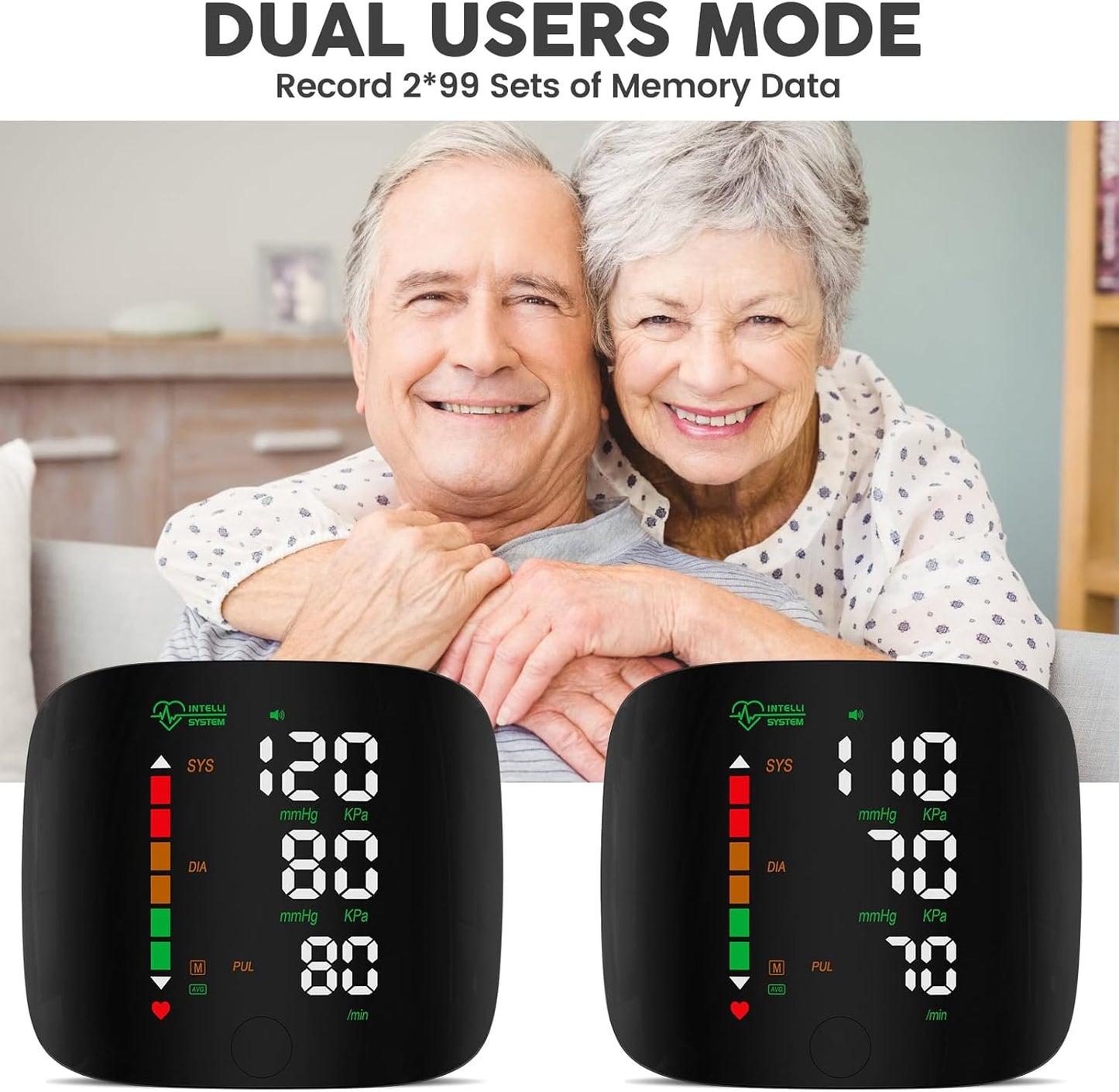 Blood Pressure Wrist Monitor Led Display